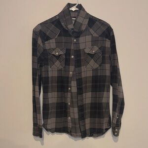 Urban Pipeline Black and Gray Checkered Shirt